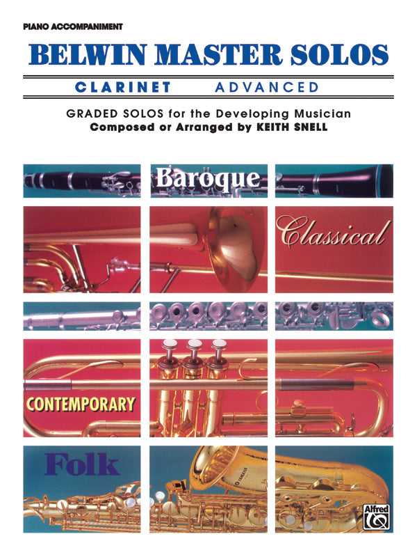 Belwin Master Solos, Volume 1 - Advanced (Piano Accompaniment only)