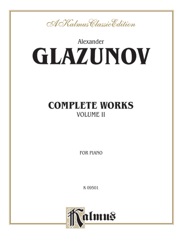 Glazunov Complete Works, Volume II