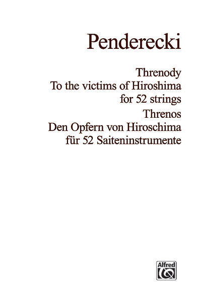 Penderecki Threnody