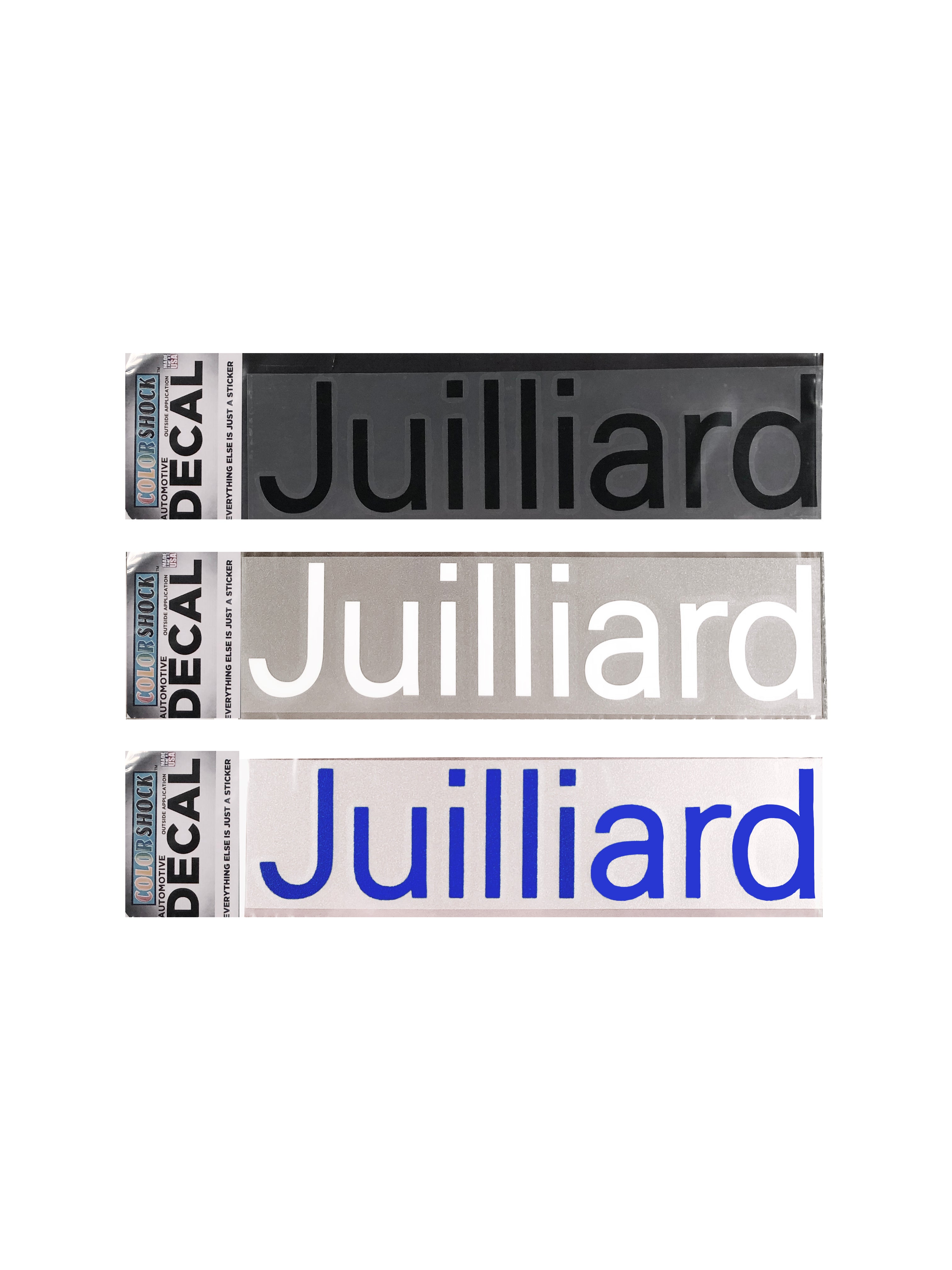 Decal: Juilliard Shockwave Logo Sticker (for car/case, etc)