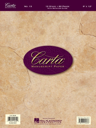Carta No. 13 Basic Manuscript Paper O/P