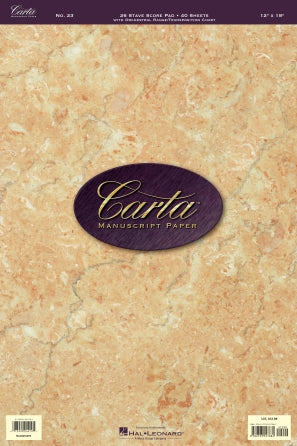 Carta No. 23 Professional Manuscript Paper
