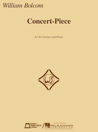 Bolcom Concert-Piece B-flat Clarinet and Piano