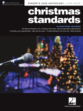 Christmas Standards Singer's Jazz Anthology – Low Voice