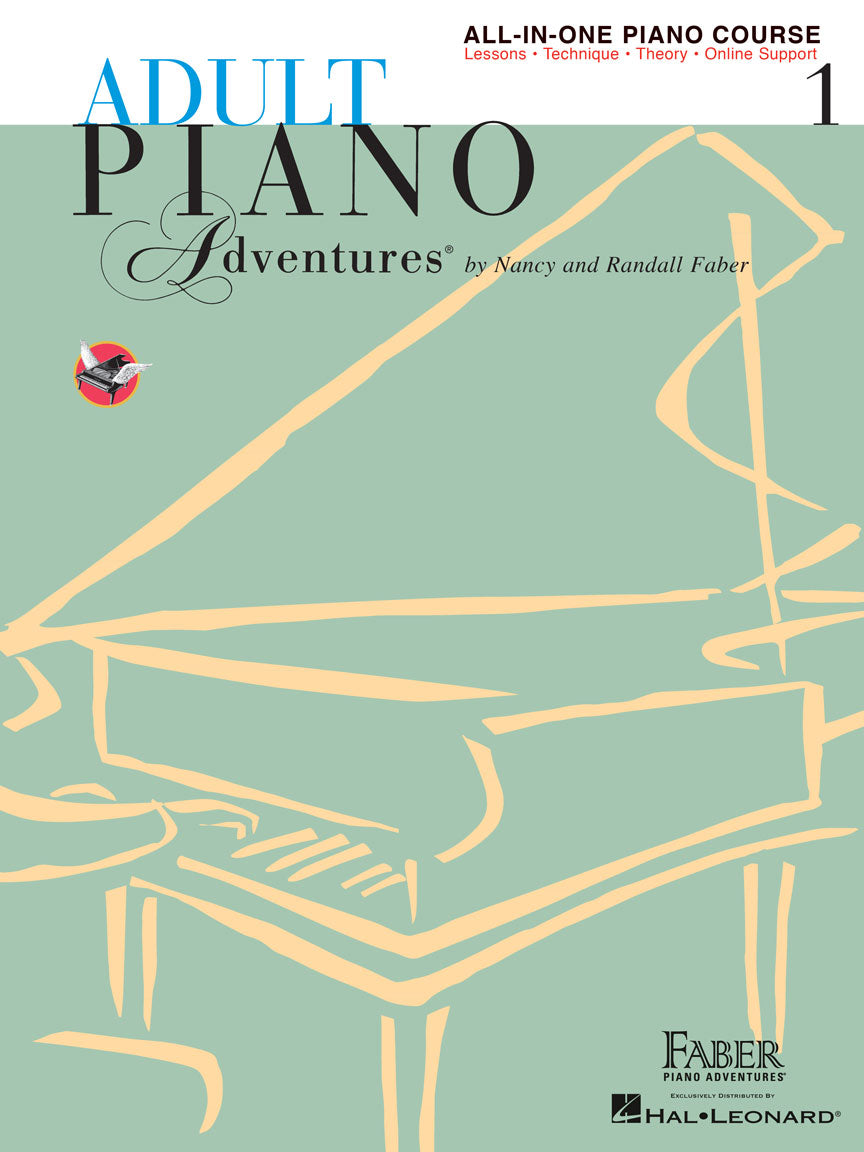Faber Adult Piano Adventures All-in-One Piano Course Book 1 (Book with online media)