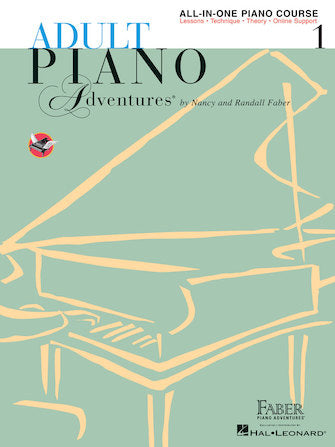Faber Adult Piano Adventures All-in-One Piano Course Book 1 (Book with online media)