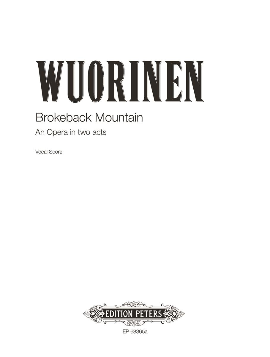 Clearance: Wuorinen Brokeback Mountain