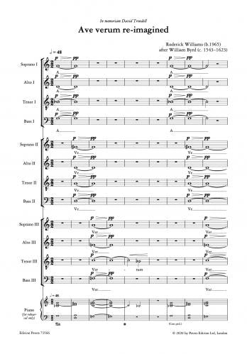 Williams Ave Verum Corpus Re-imagined 3 SATB Choirs