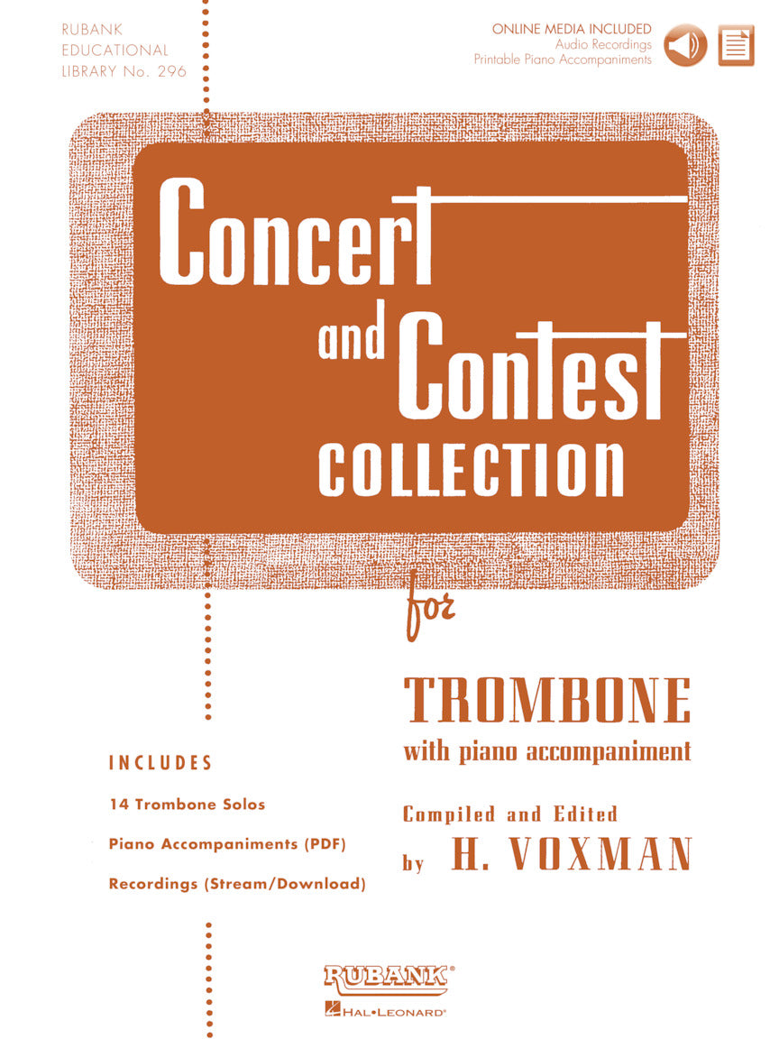 Concert and Contest Collection for Trombone Solo Book with Online Media