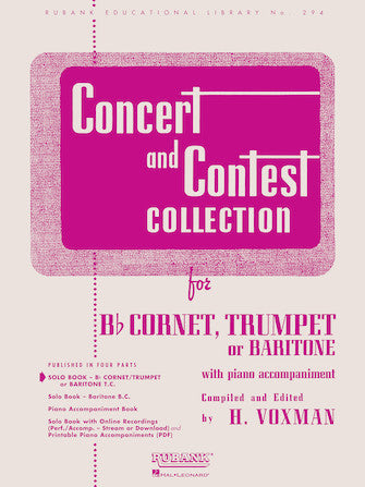 Concert and Contest Collections for Bb Cornet, Trumpet, or Baritone - Solo Book