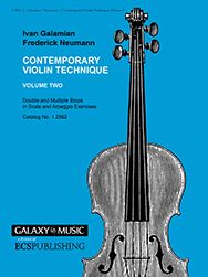 The Galamian Contemporary Violin Technique, Vol. 2