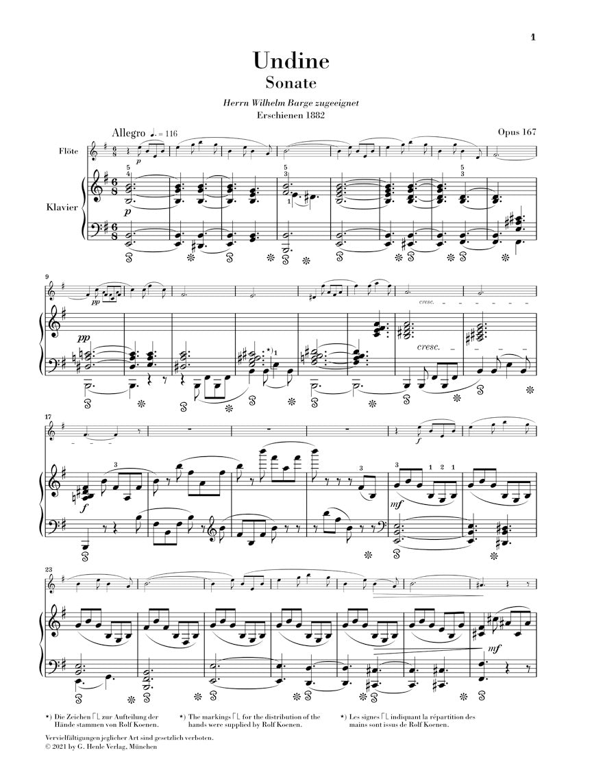 Reinecke Flute Sonata "Undine" Op. 167