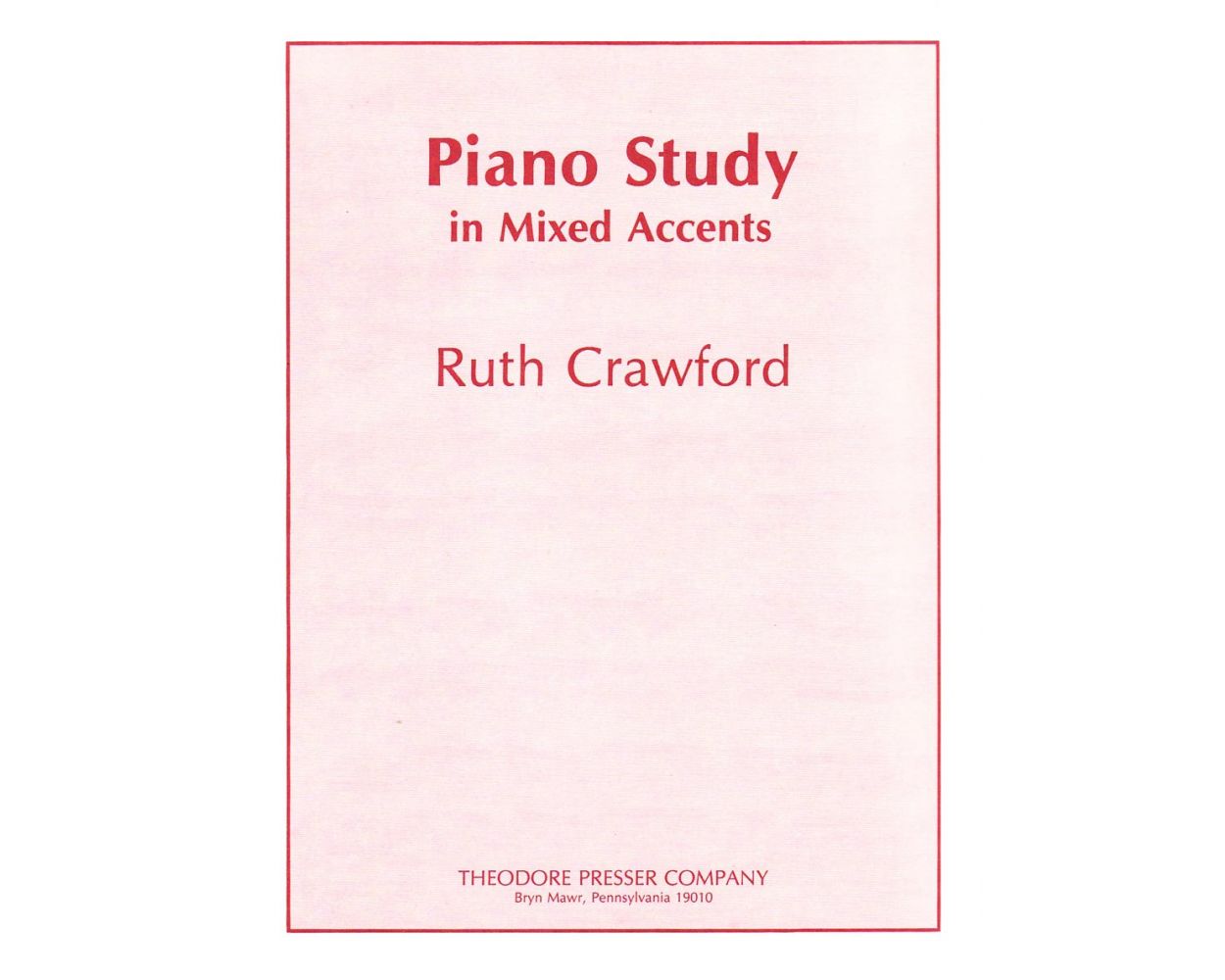 Crawford Piano Study in Mixed
