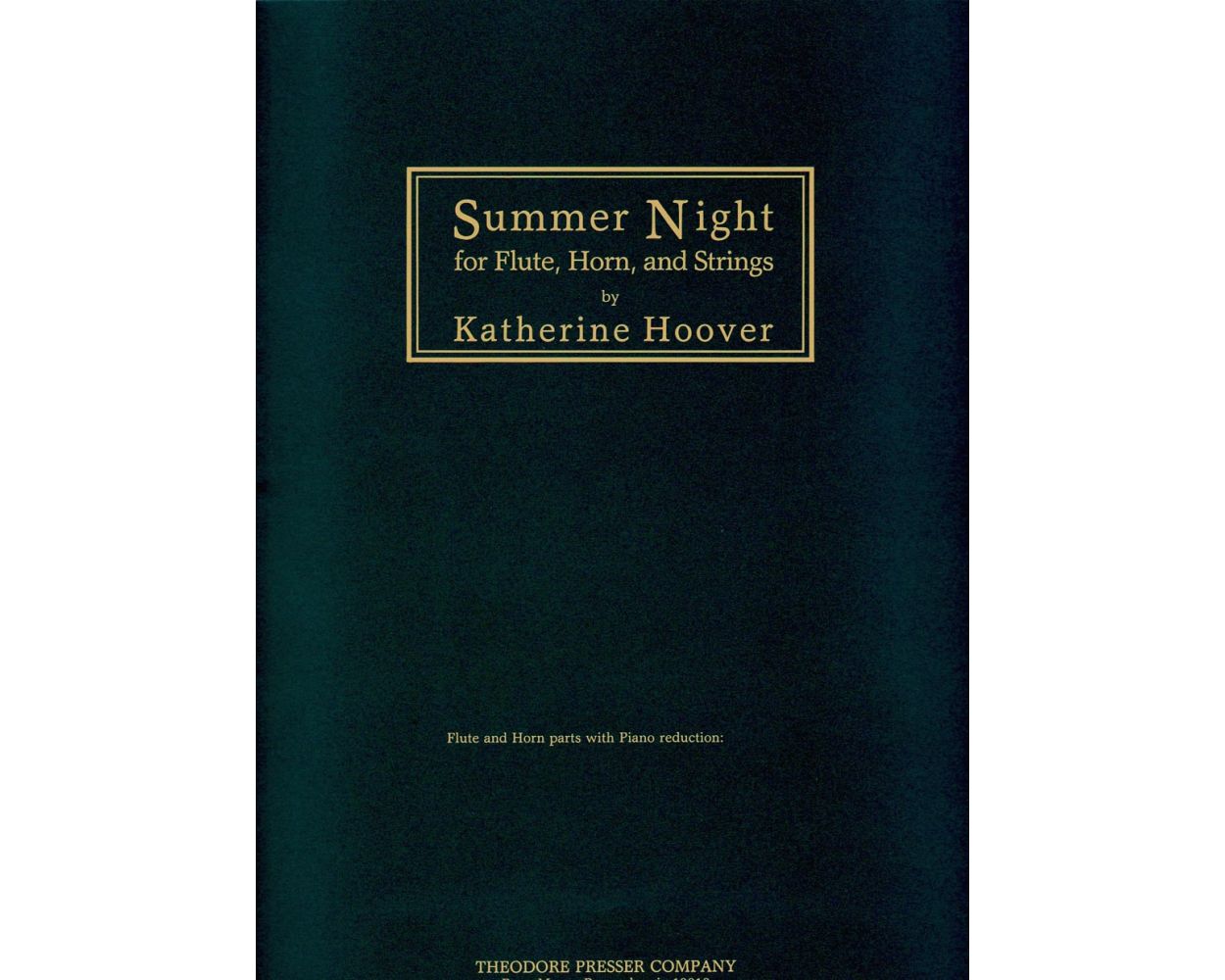 Hoover Summer Night for Flute, Horn and Strings