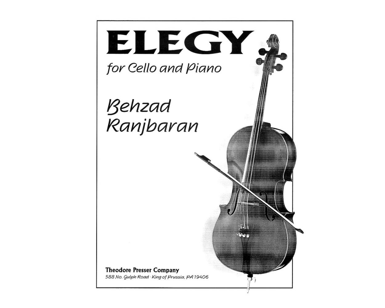 Ranjbaran Elegy For Cello and Piano