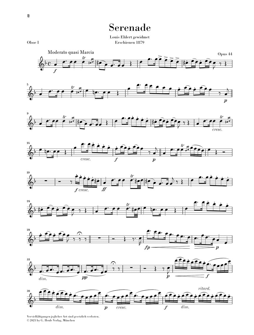 Dvorak Wind Serenade in d minor Op. 44