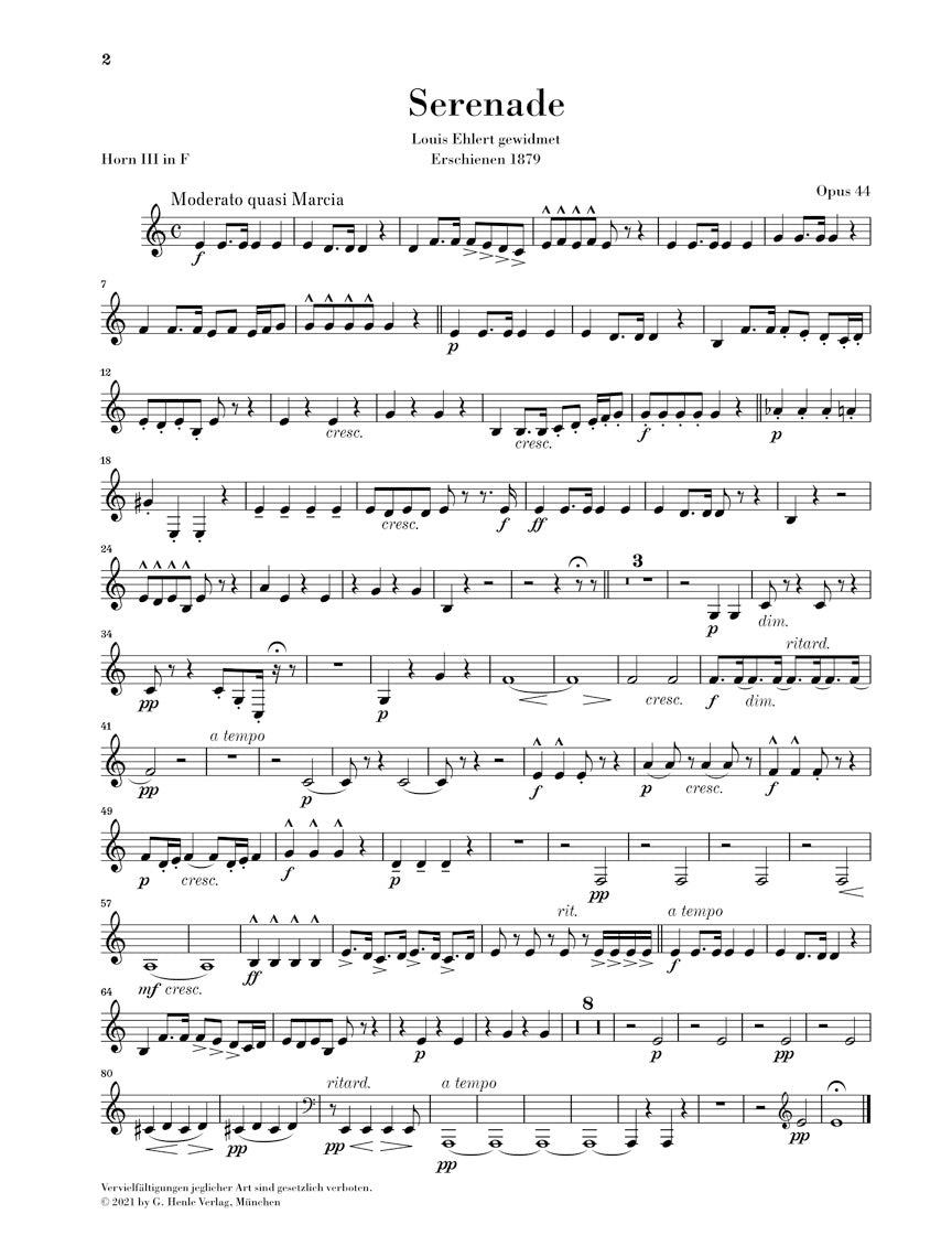 Dvorak Wind Serenade in d minor Op. 44