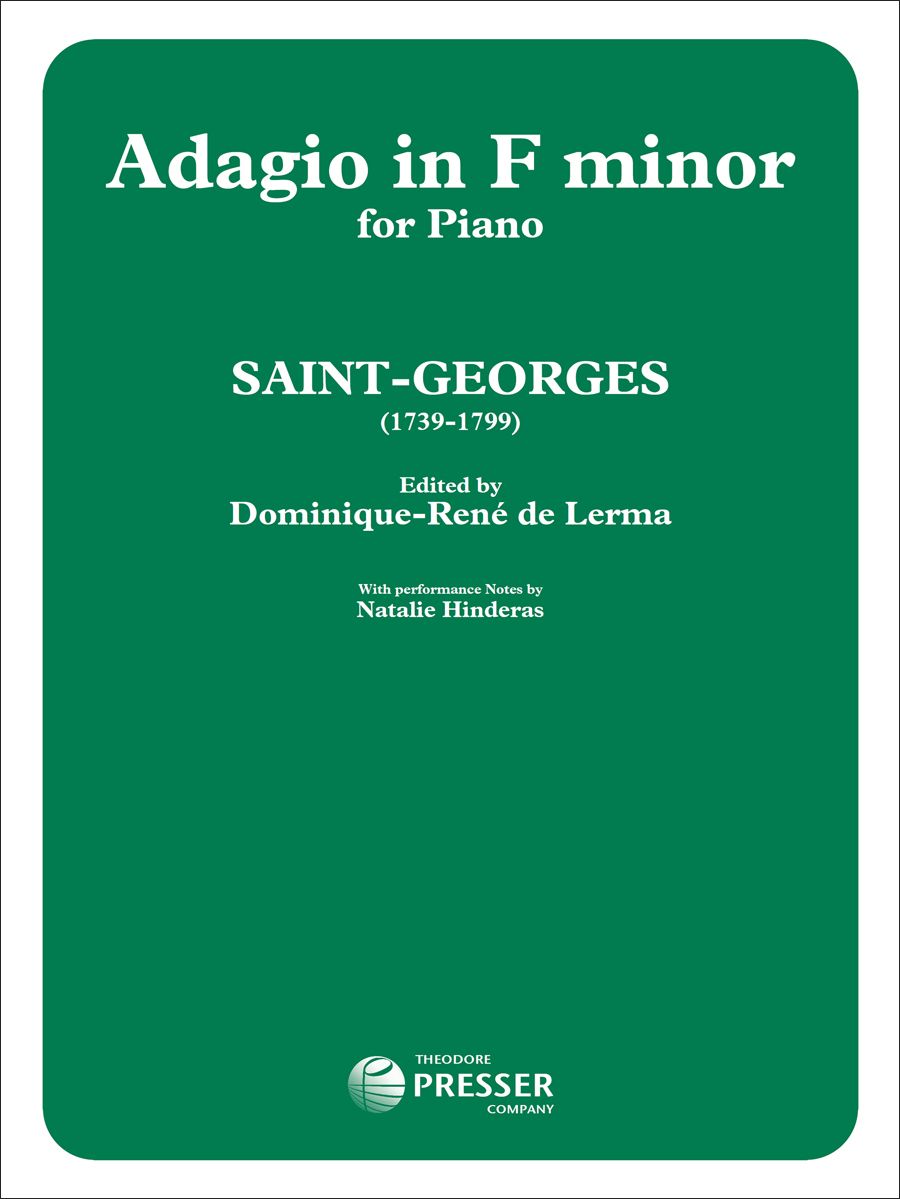 Saint-Georges Adagio In F Minor for Piano