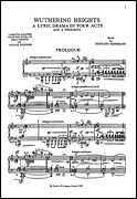 Hermann Wuthering Heights Vocal Score