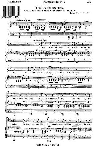 Mendelssohn I Waited for the Lord SATB