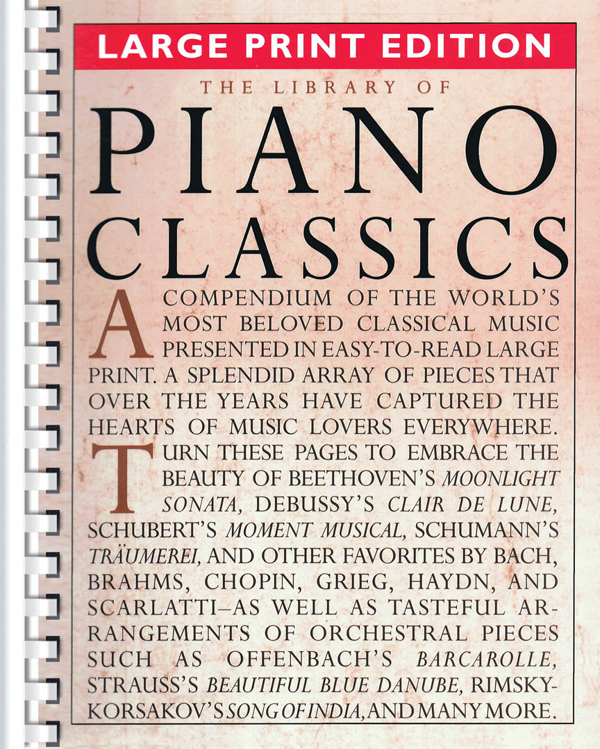 Library of Piano Classics - Large Print Edition