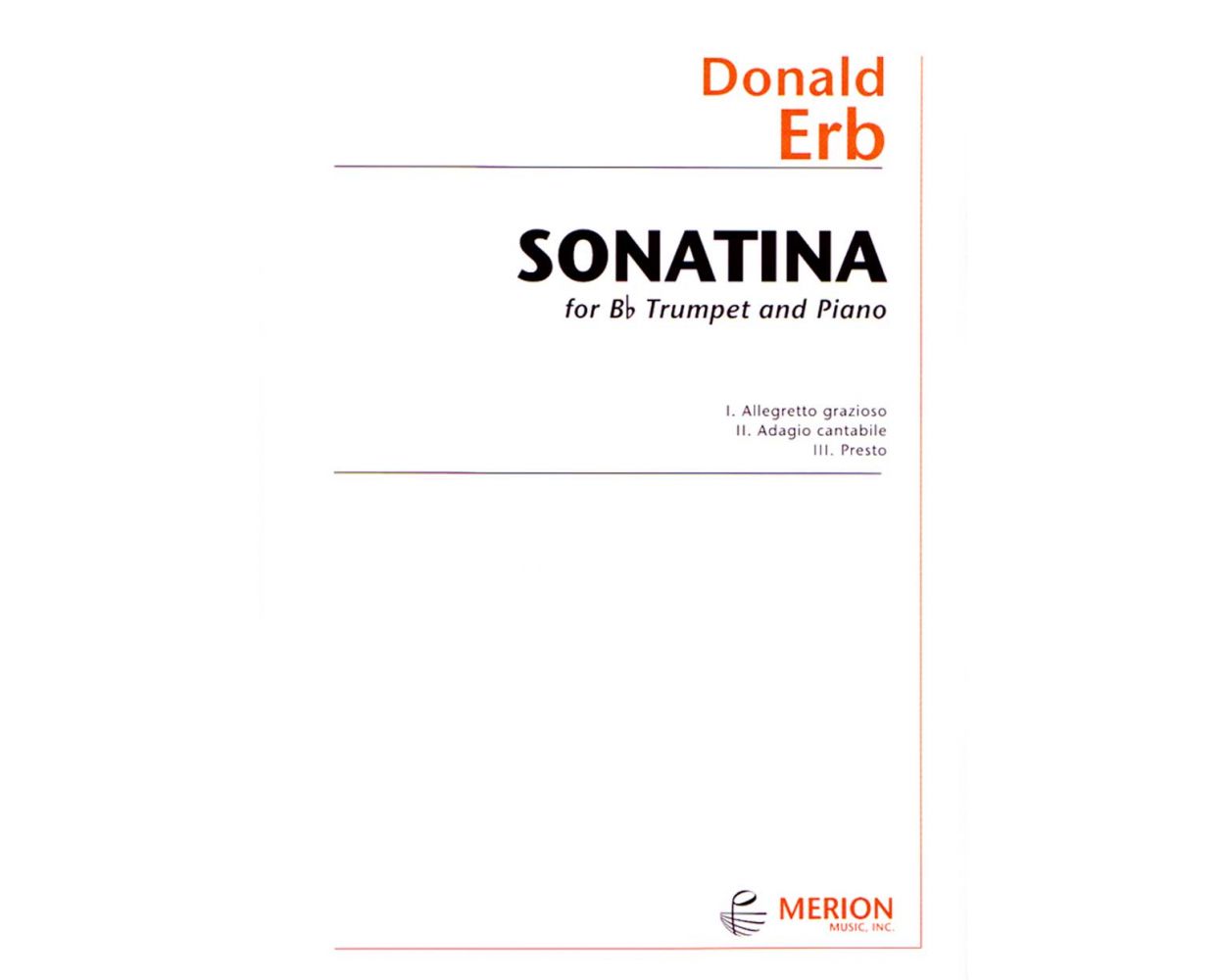 Erb: Sonatina B-flat trumpet