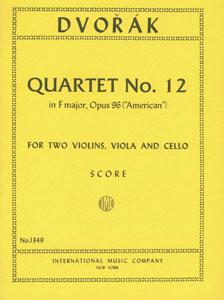 Dvořák: Quartet No. 12 in F major, Opus 96 ("American") (Mini score)
