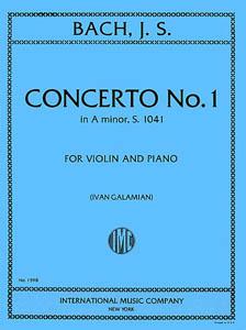 Bach Violin Concerto No. 1 in A minor, S. 1041