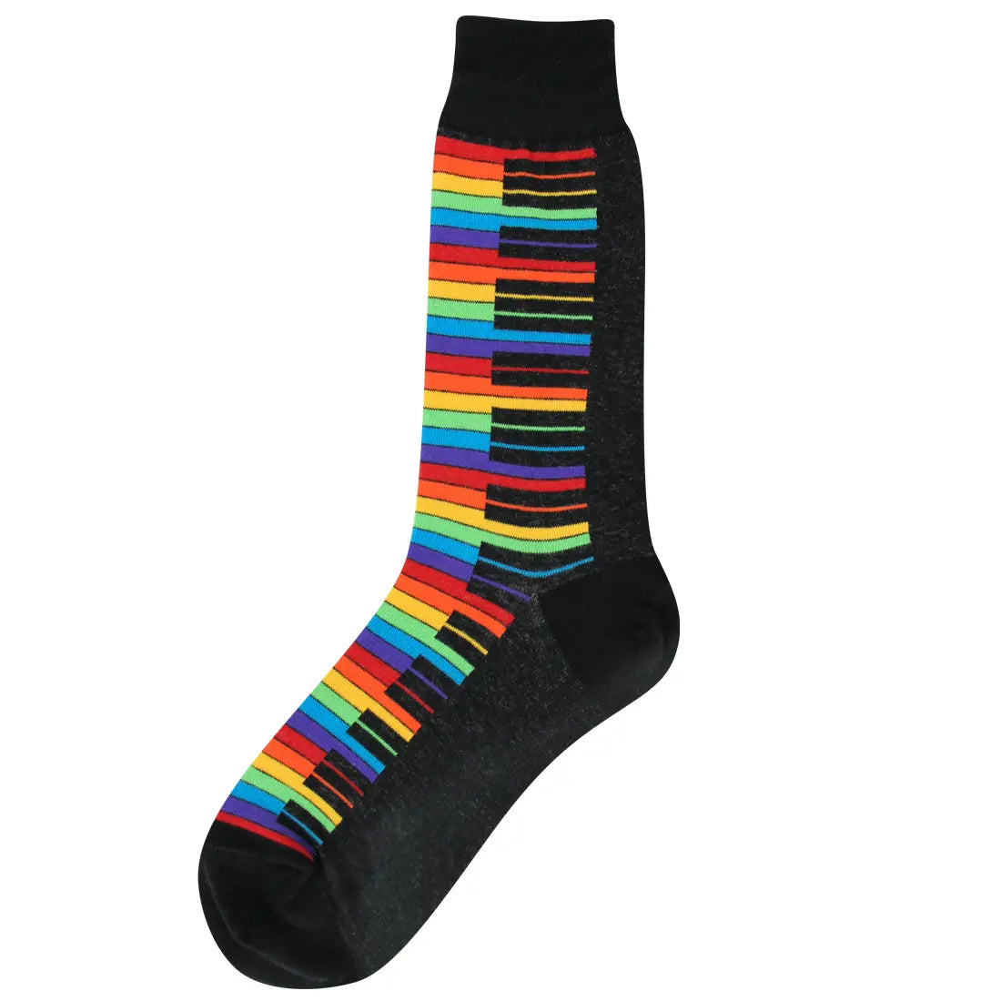 Socks: Rainbow Piano Keyboard Crew Socks