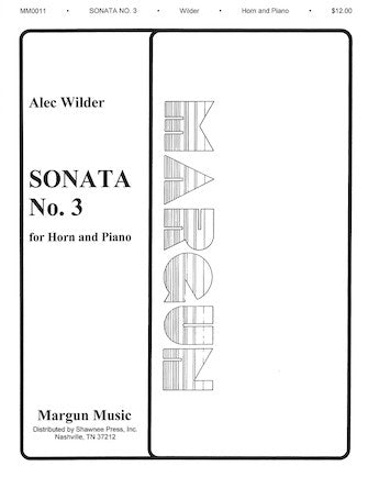 Wilder: Sonata No. 3 - for Horn and Piano