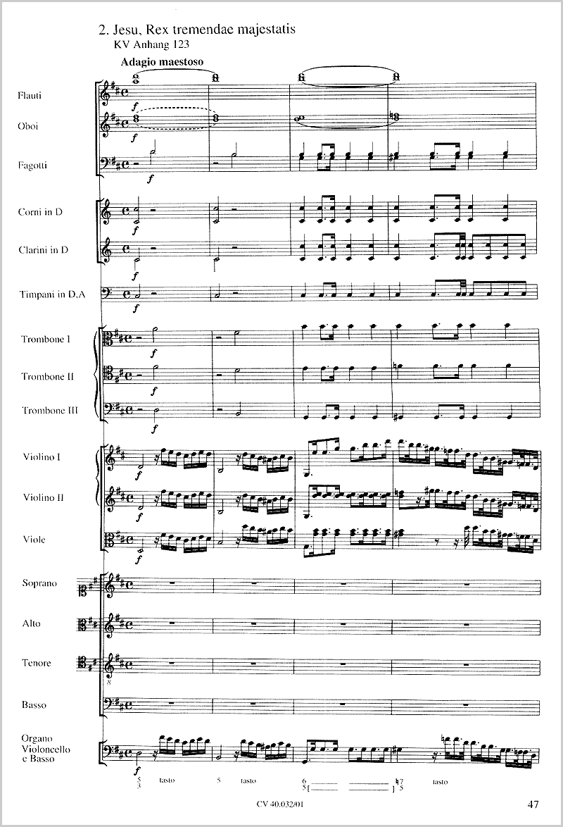 Mozart 3 Sacred Hymns from the Incidental Music for Thamos, King of Egypt K 345