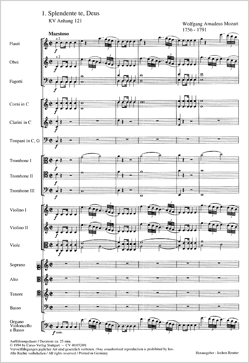 Mozart 3 Sacred Hymns from the Incidental Music for Thamos, King of Egypt K 345
