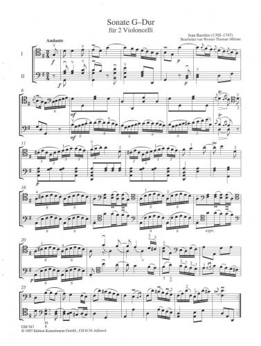 Barriere Sonata in G Major