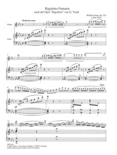 Popp Rigoletto Fantasie Op. 335