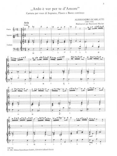 Scarlatti Ardo è ver per d'amore