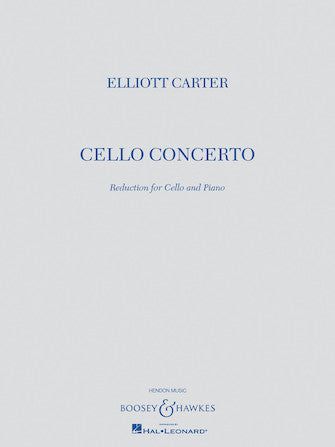 Carter - Cello Concerto - Cello and Piano Reduction