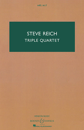 Triple Quartet - Version For String Ensemble/string Orchestra - Hawkes Pocket Schps1417
