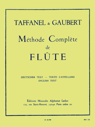 Taffanel and Gaubert Methode Complete de Flute