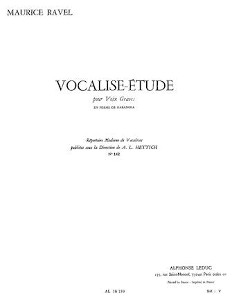 Vocalise-Etude en Forme de Habanera