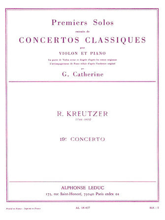 Kreutzer Concerto No. 19 for Violin and Piano