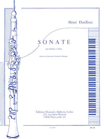 Dutilleux Sonate Hautbois Et Piano