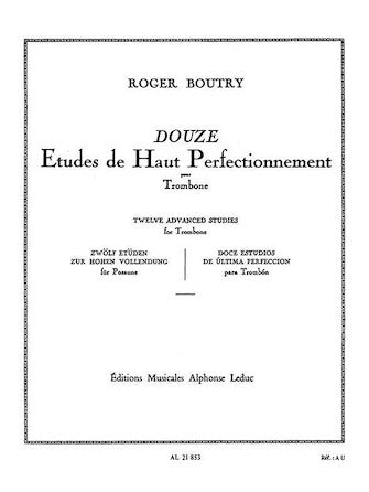 Boutry 12 Etudes De Haut Perfectionnement (trombone Solo)