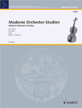 Modern Orchestral Studies For Violin Volume 1
