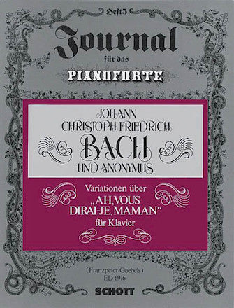 JCF Bach: Variations Ah Vous D