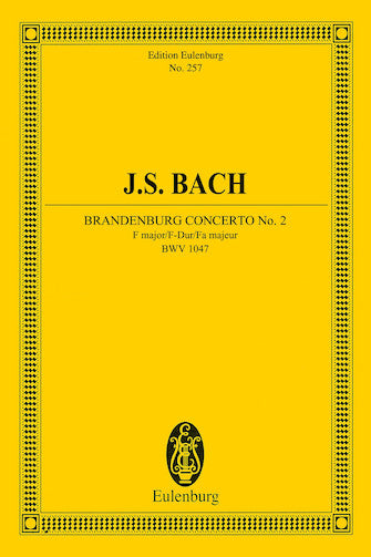 Bach Brandenburg Concerto No. 2 BWV 1047 Study Score
