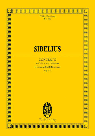 Sibelius Violin Concerto, Op. 47 Study Score