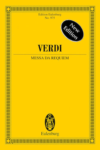 Verdi Messa da Requiem Study Score