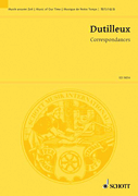 Dutilleux Correspondances Study Score