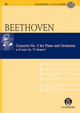 Beethoven Piano Concerto No. 5 in Eb Major Op. 73 Emperor Concerto Study Score