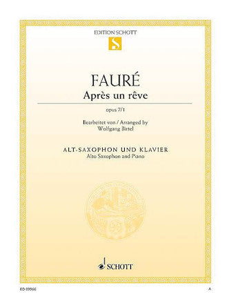 Faure Après un rêve, Op. 7/1